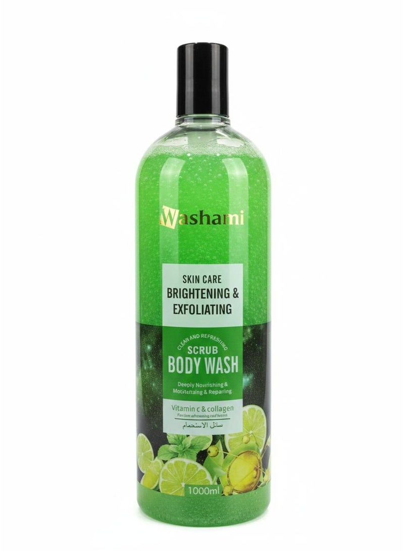 WASHAMI This exfoliating body wash is pure and refreshing, deeply nourishing, moisturizing, and repairing. - Image 1